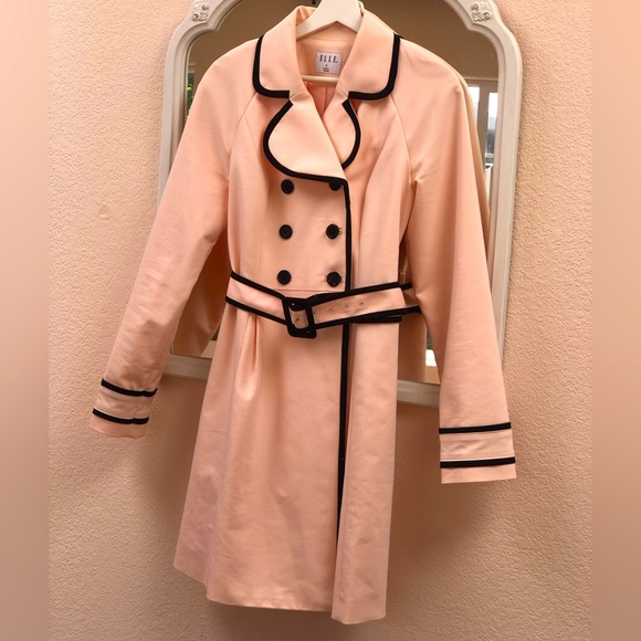 High-End Pale Pink Double Breasted Coat - Picture 1 of 6